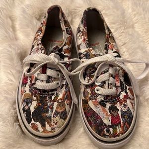 Vans ASPCA Tie Sneakers Cats Dogs Size 11 Toddler
